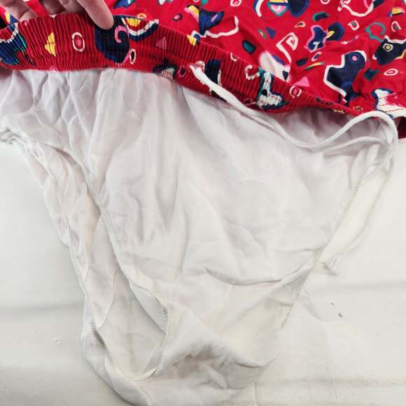 Vintage Swim Shorts Men’s XL Retro 90s Colorful Graphic Beachwear Party Preppy - Picture 5 of 5